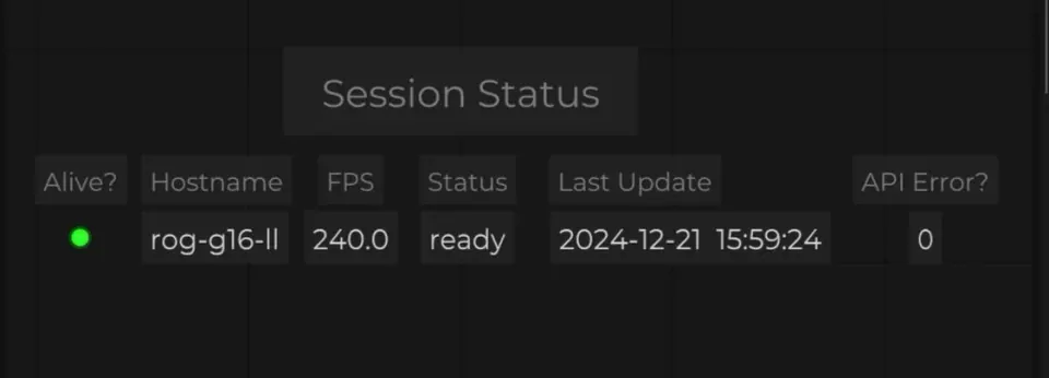 disguise Monitoring // Stage Precision // Google Sheets
