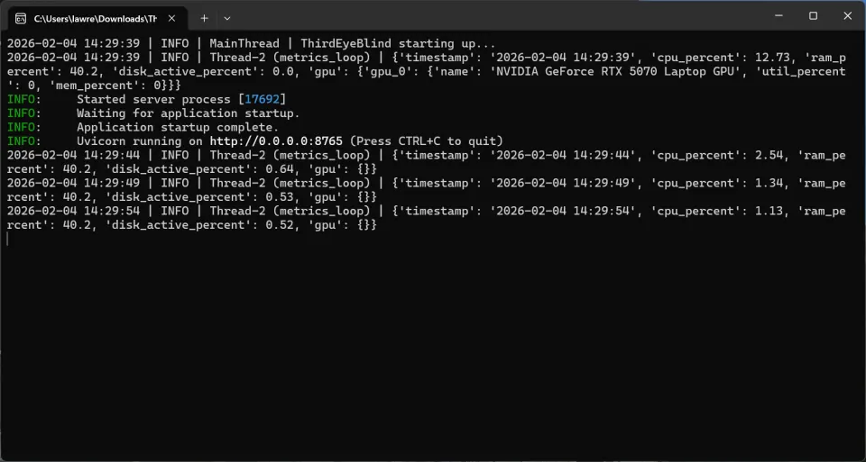Third Eye Blind : System monitoring + Program Control