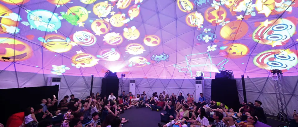 The OCISLY interactive art installation at Singapore Night Festival 2019, rendered in real time with Unreal Engine