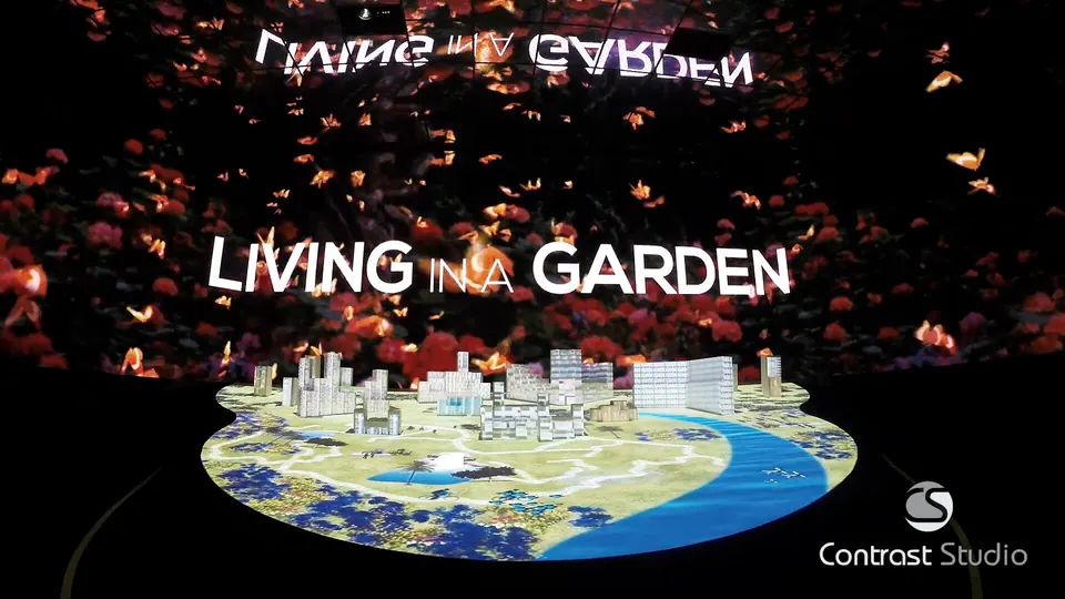 Projection mapping at The Future of Us exhibition, Singapore, run on disguise (d3) media servers