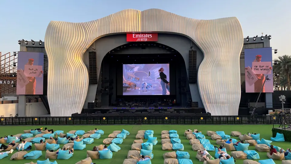 Multi-screen show playback at World Expo 2020 Dubai, run on disguise media servers